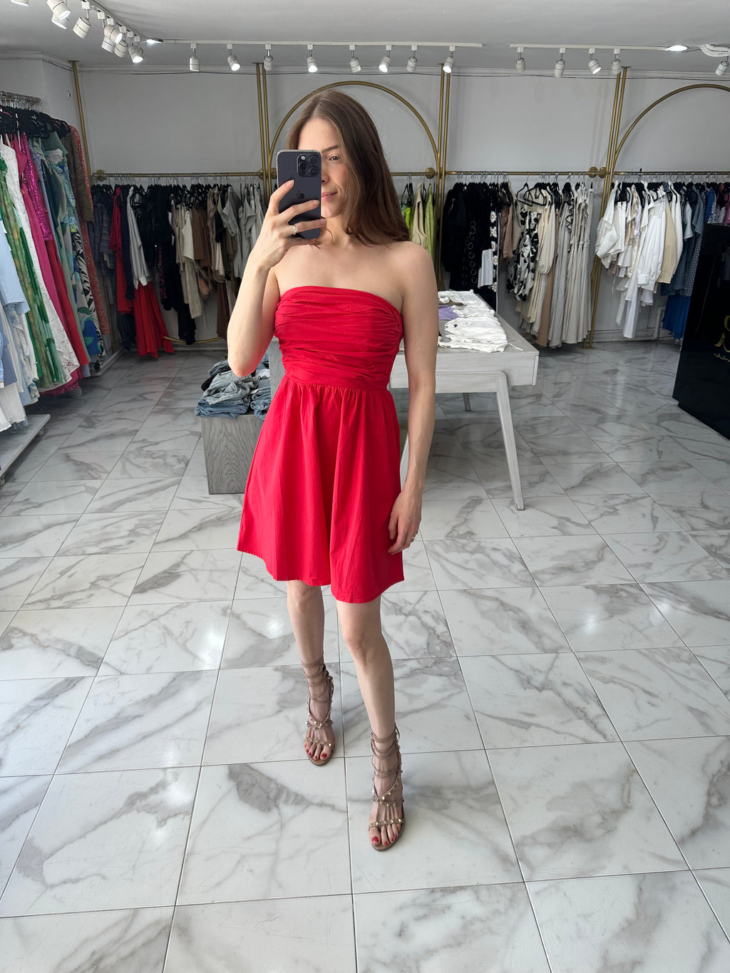 Vestido rojo corto