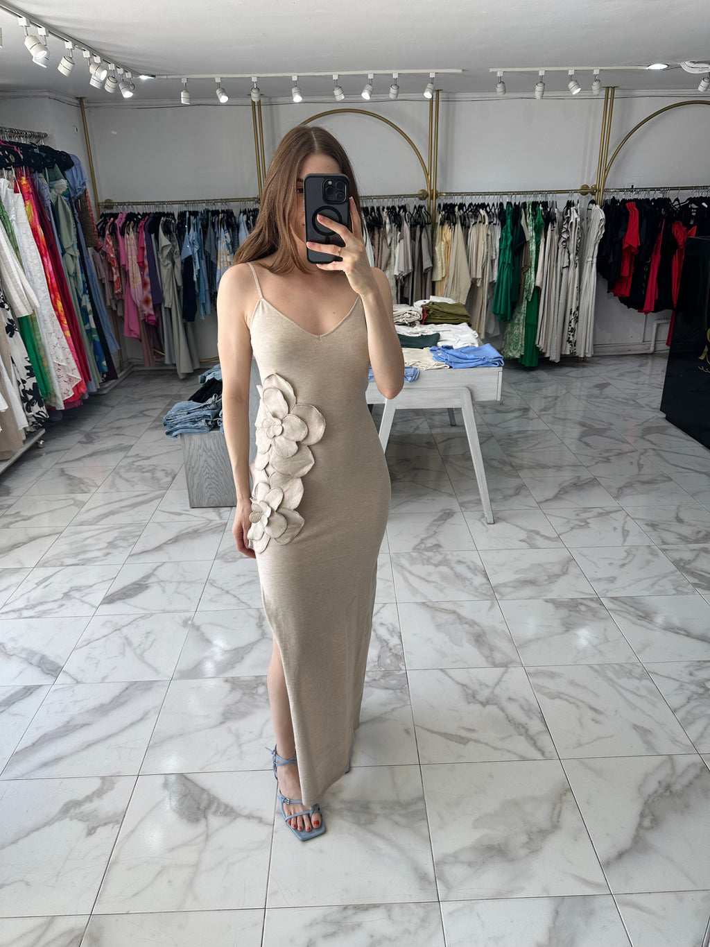 Vestido con flores