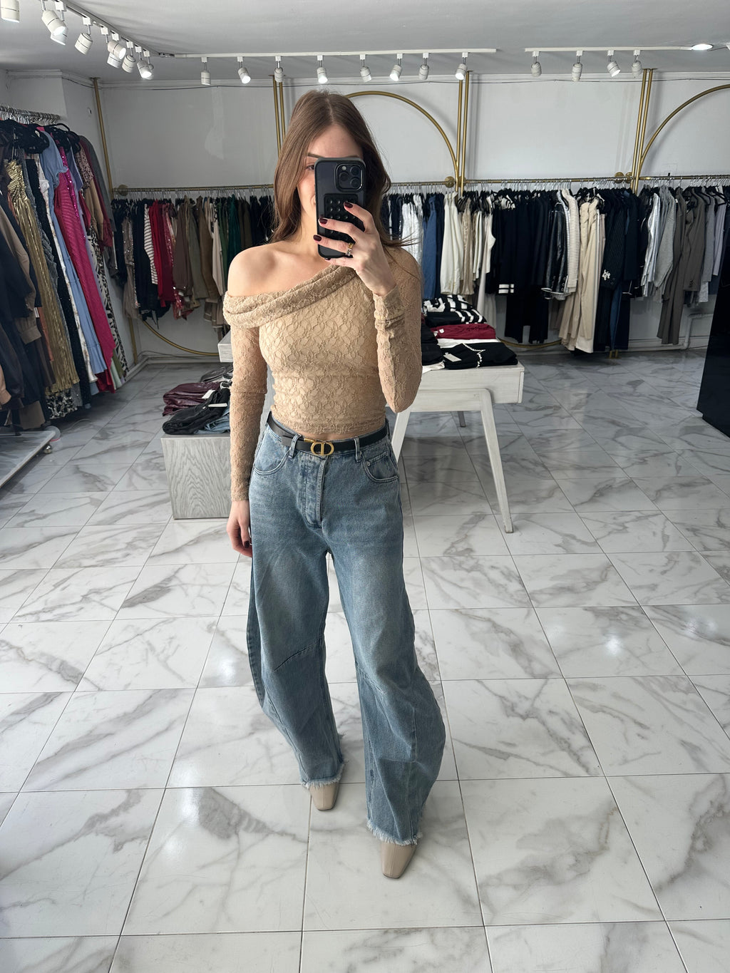 Blusa de encaje