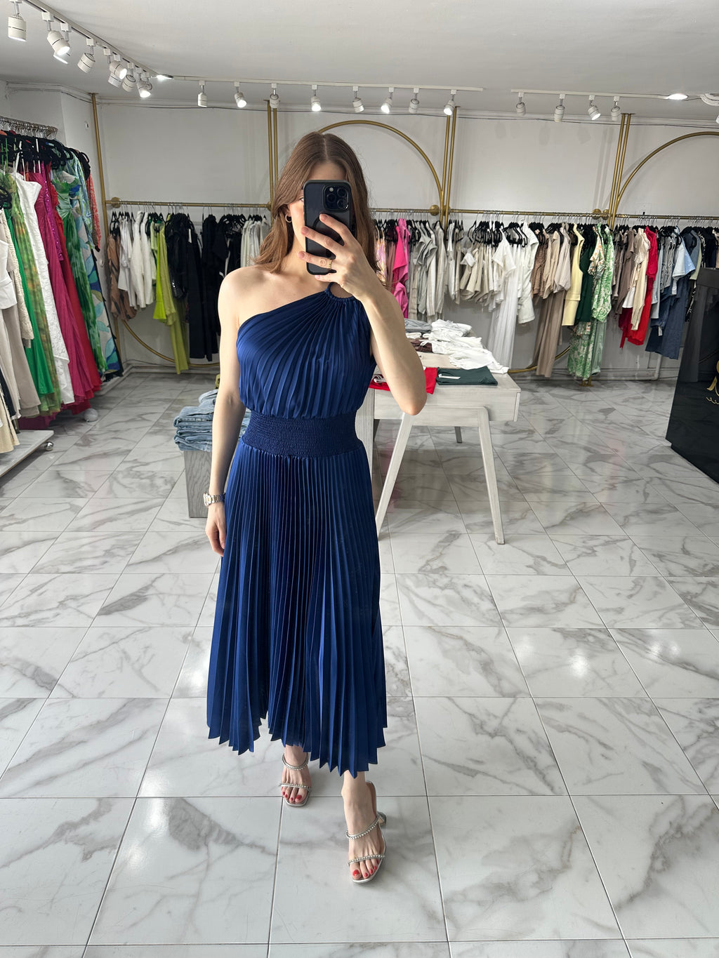 Vestido azul midi