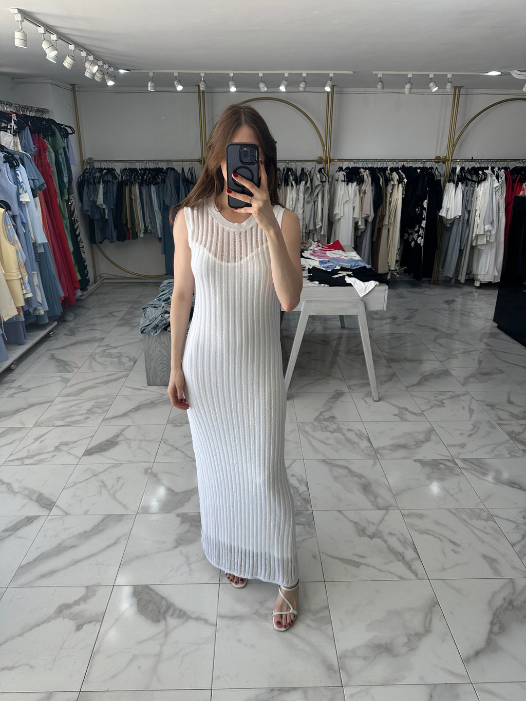 Vestido blanco largo