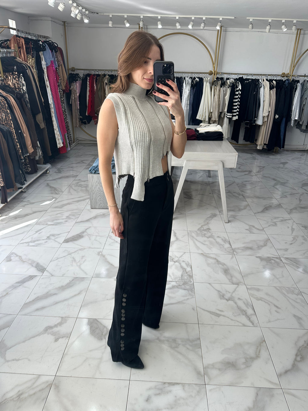 Chaleco con zipper