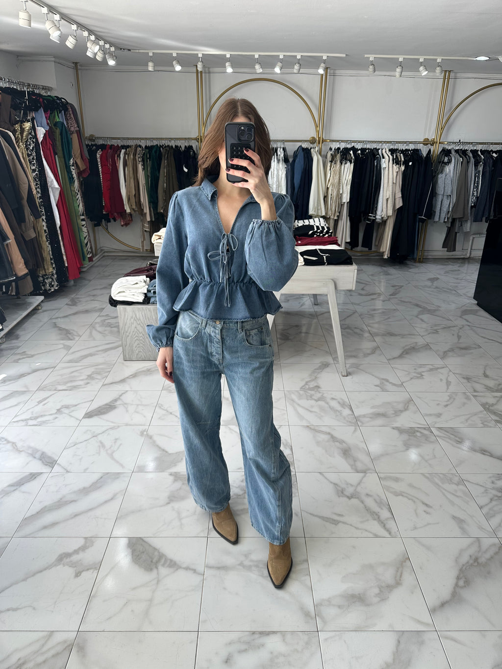 Blusa de moños