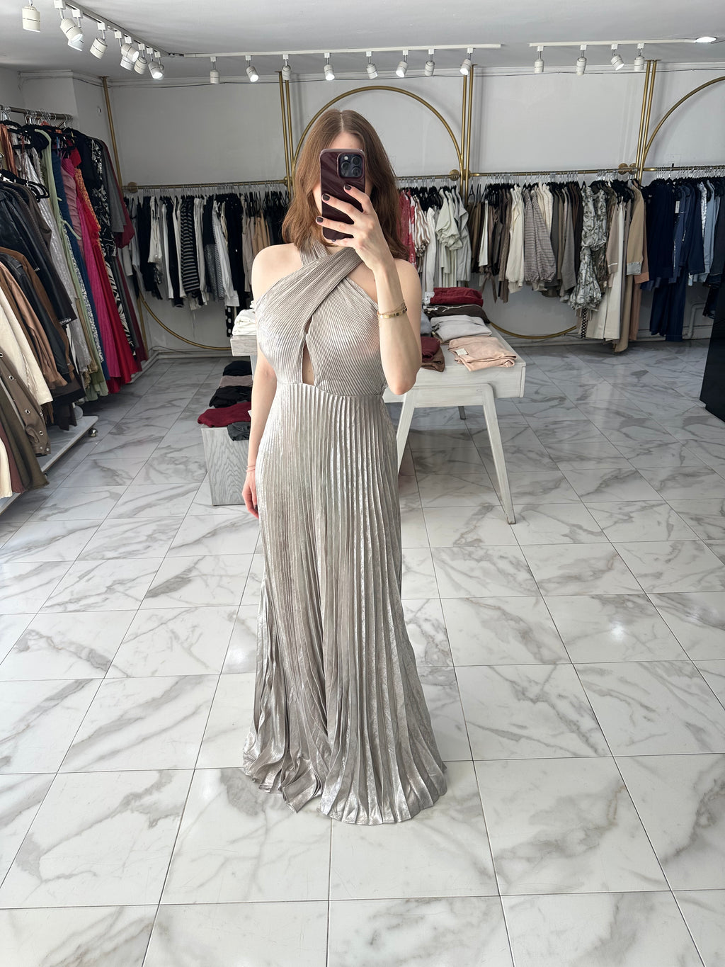 Vestido plateado