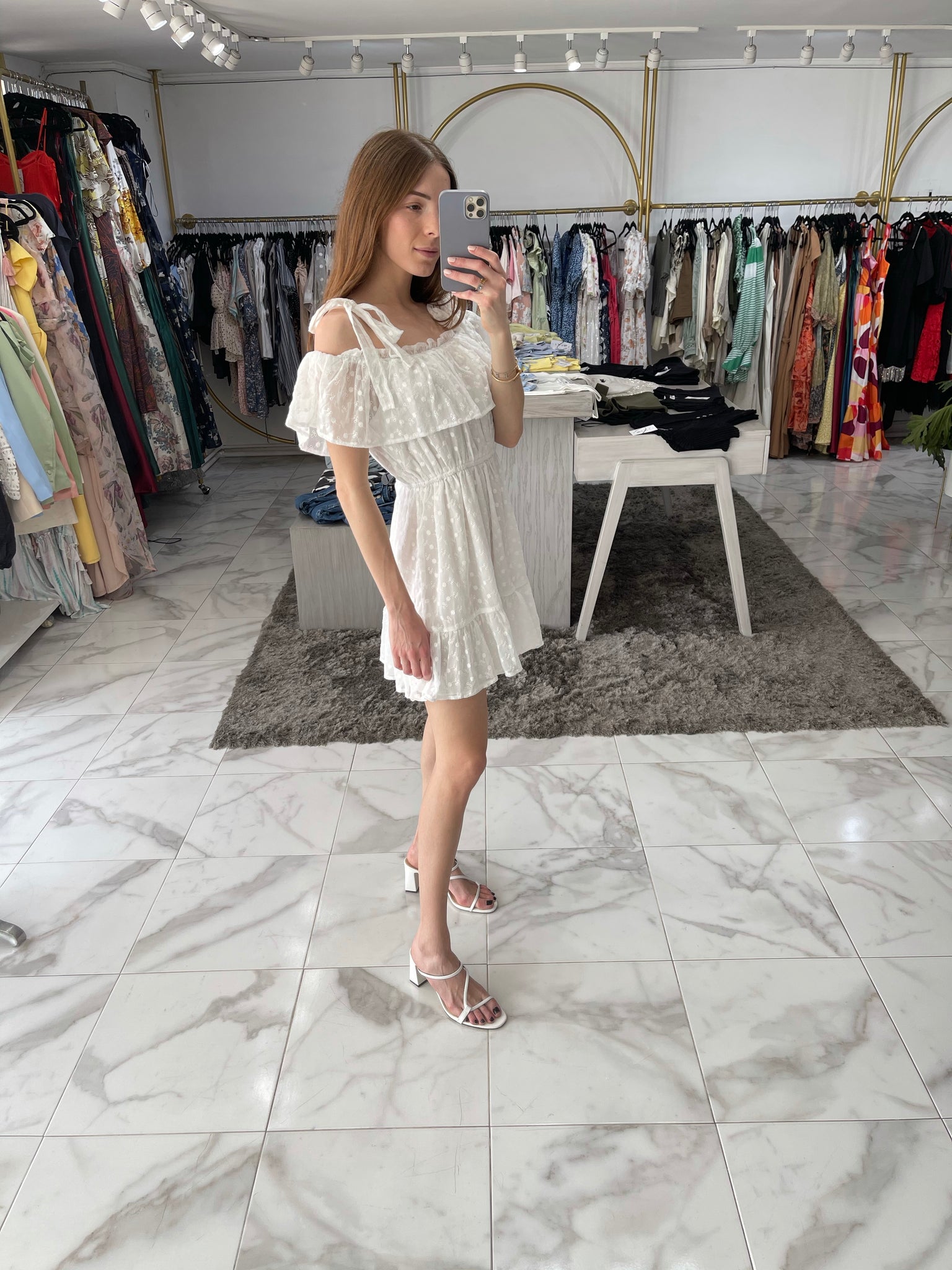 Vestido blanco corto