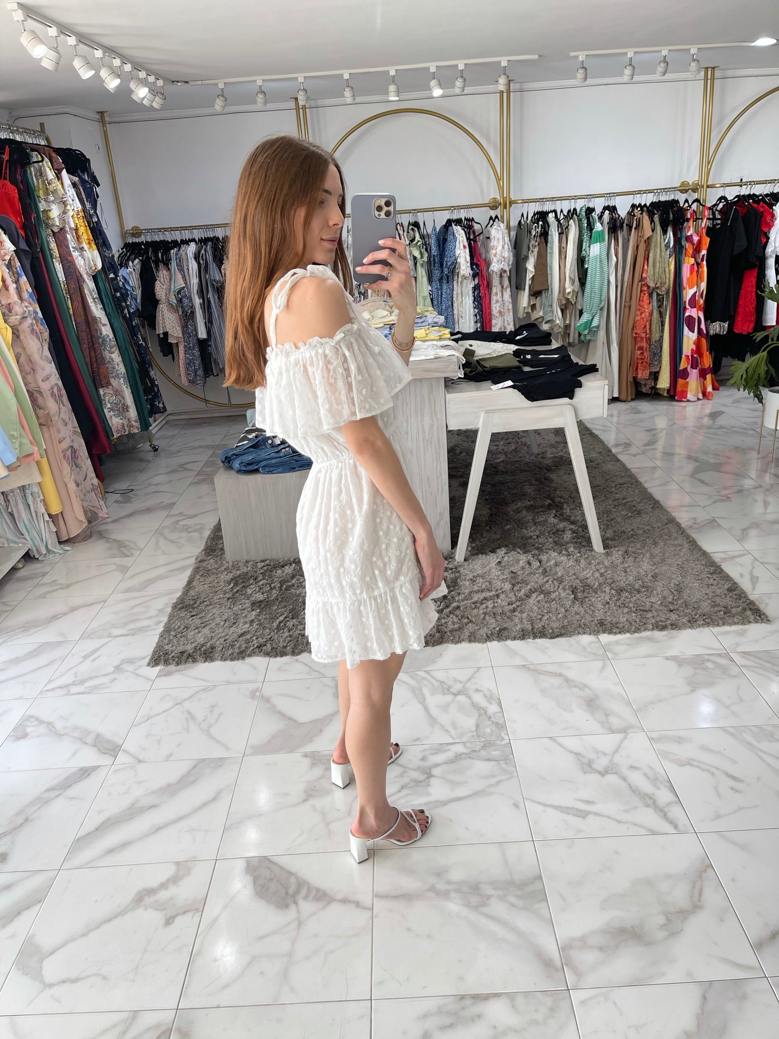 Vestido blanco corto