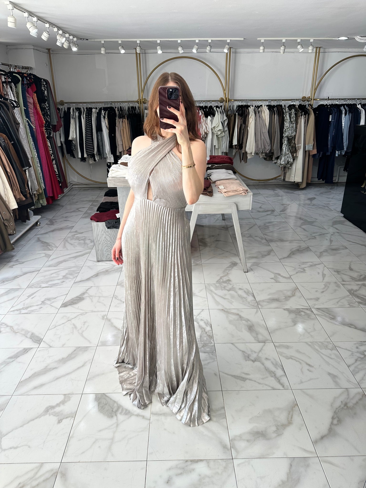 Vestido plateado