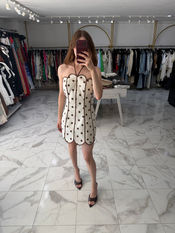 Vestido Polka Dots cafe