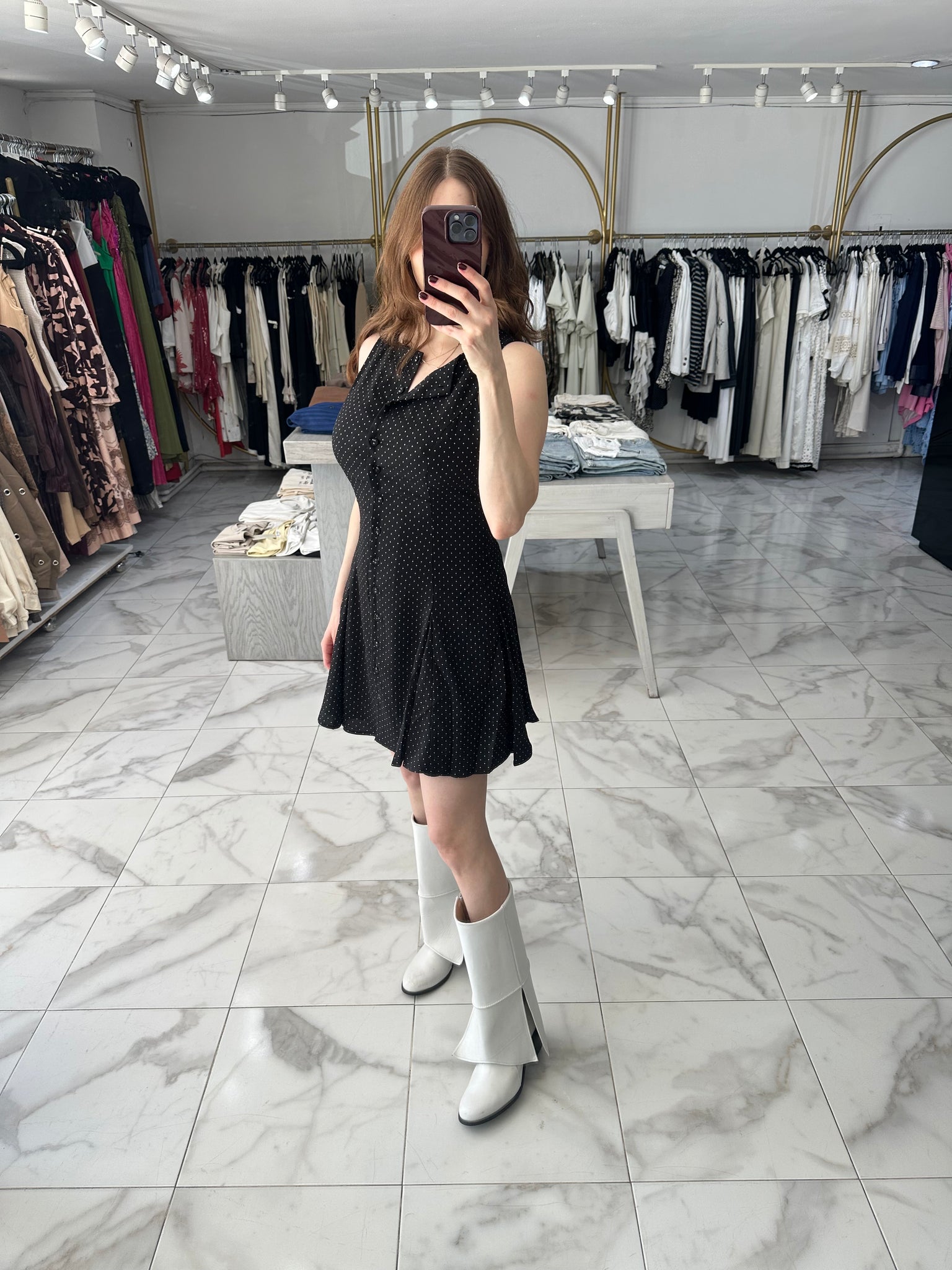 Vestido polka dot