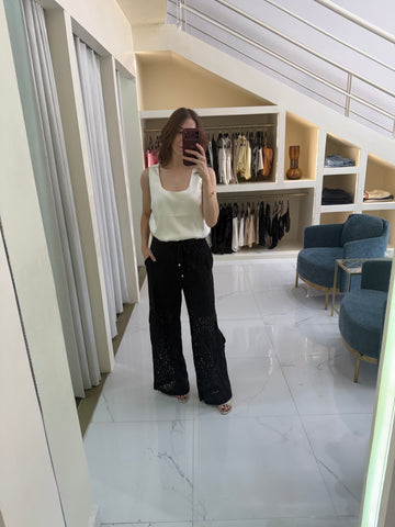 Pantalón de encaje