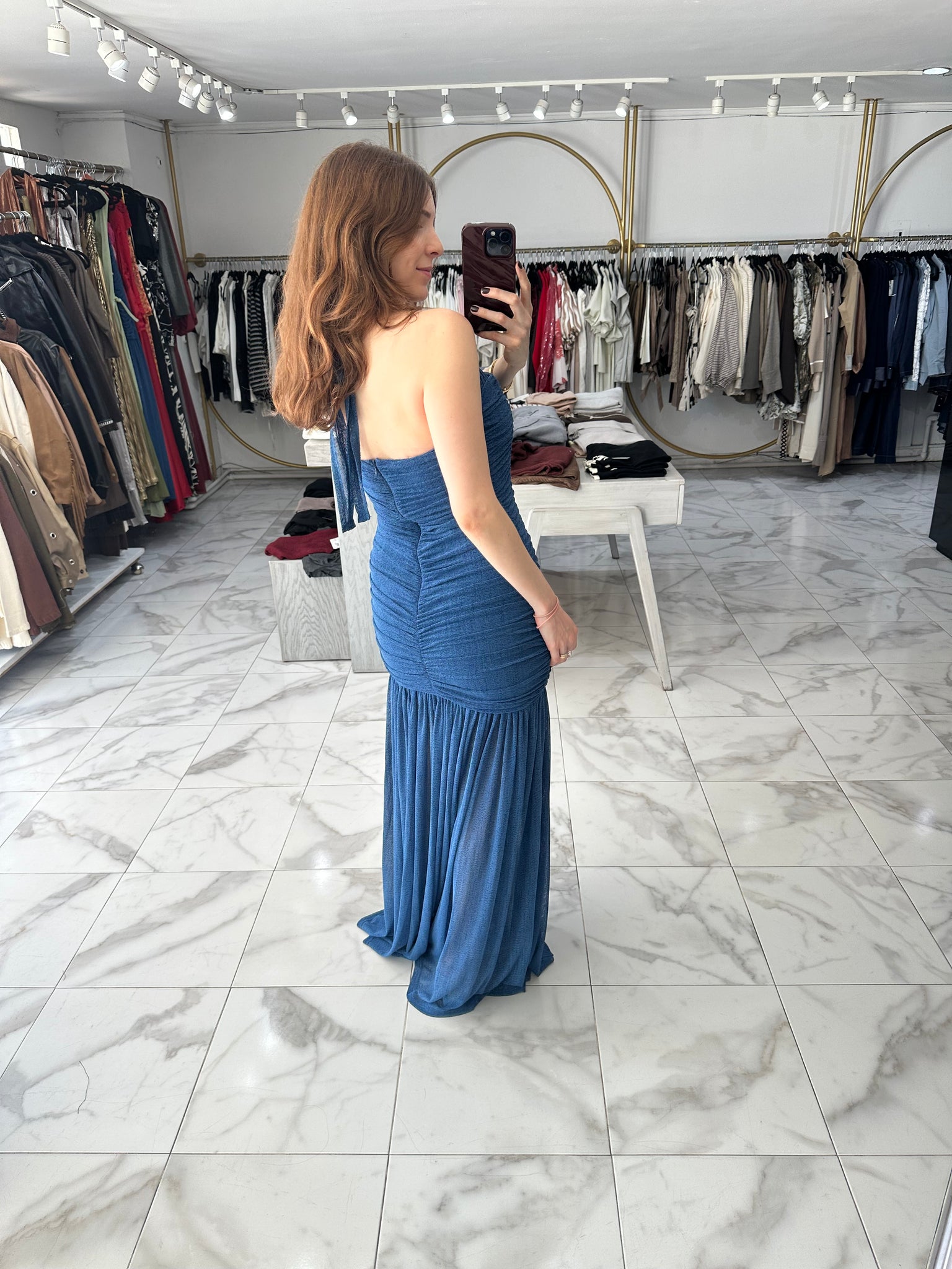 Vestido mesh azul