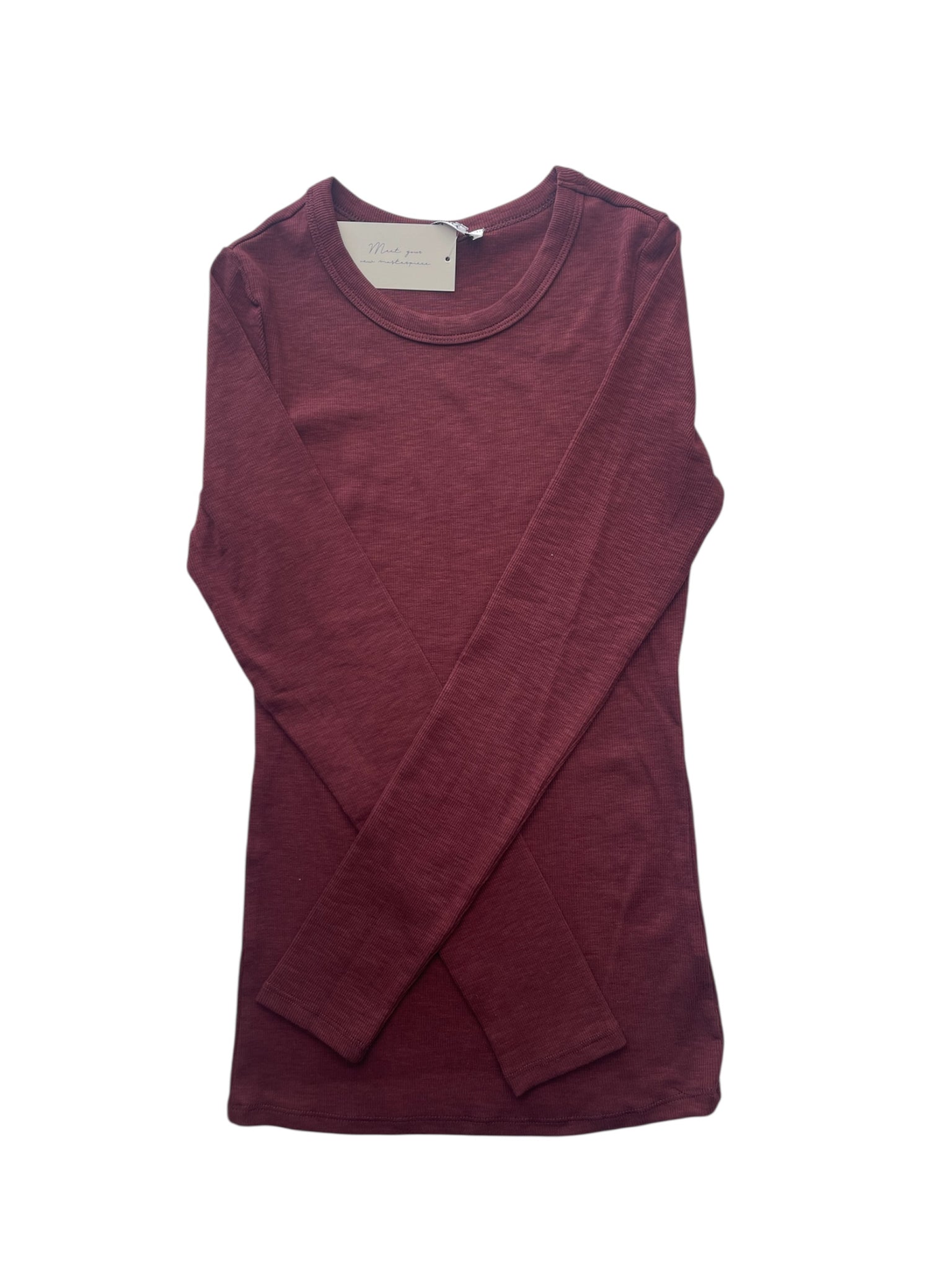 Blusa básica manga larga