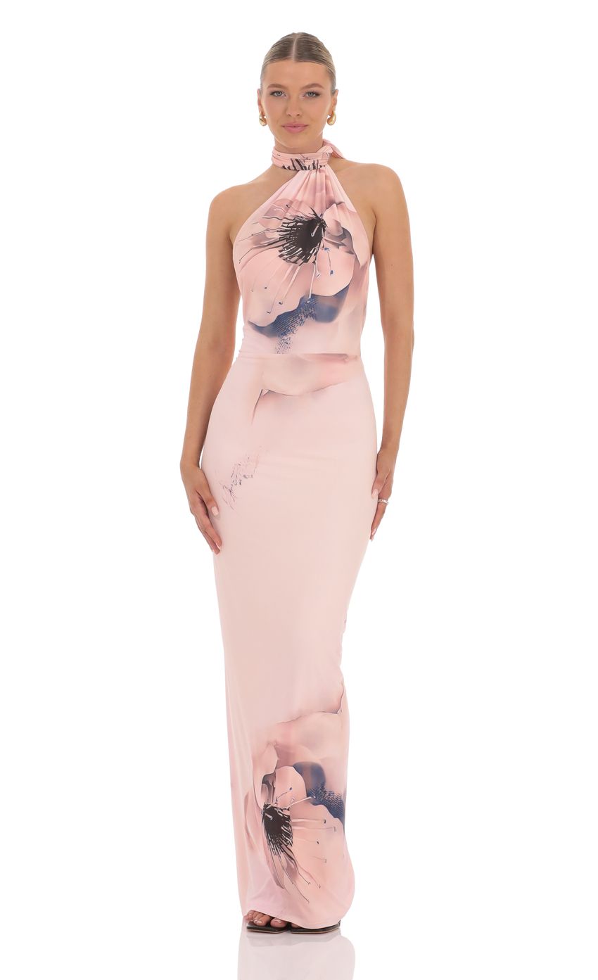 Vestido rosa mesh