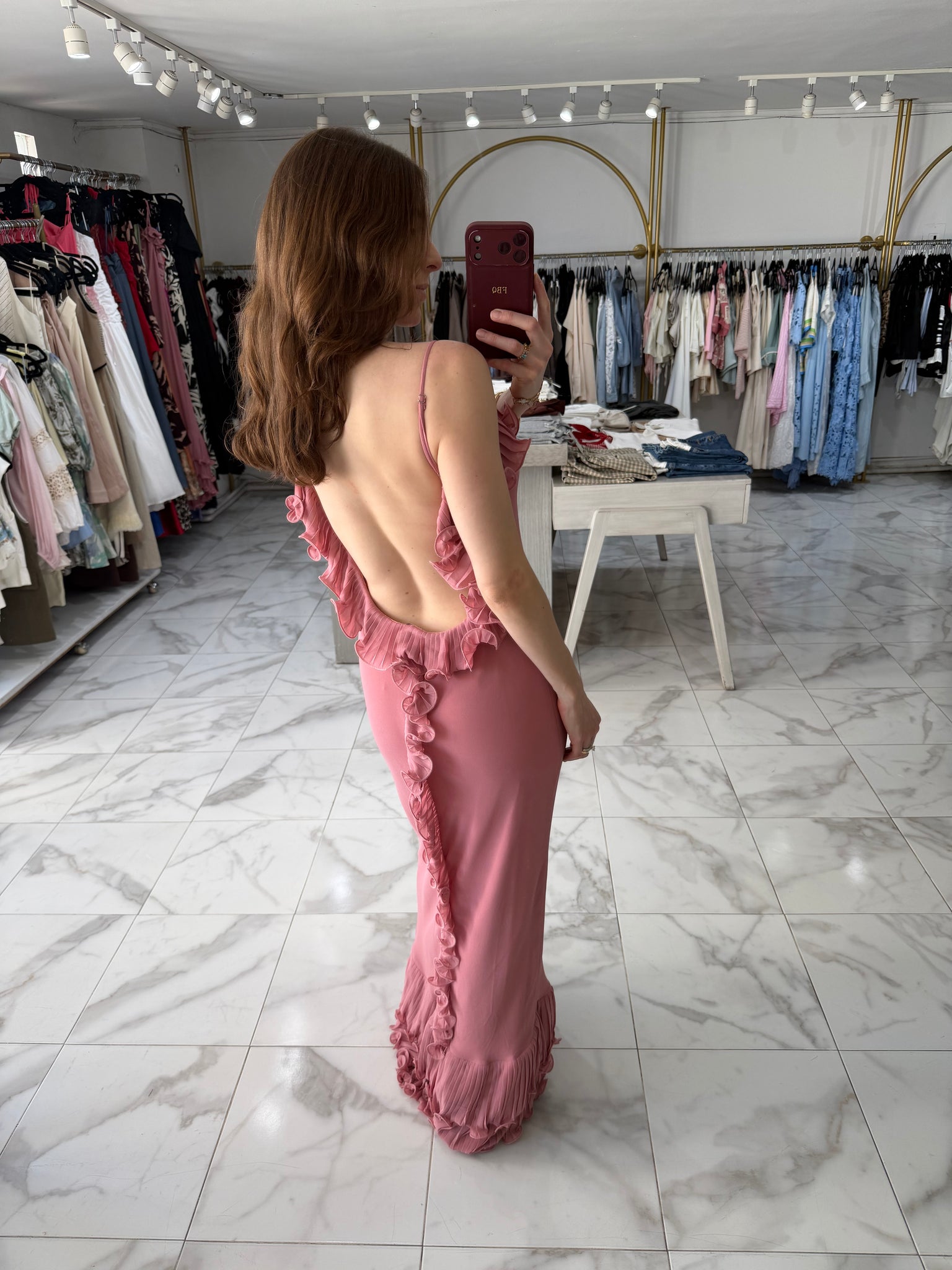 Vestido rosa Olanes