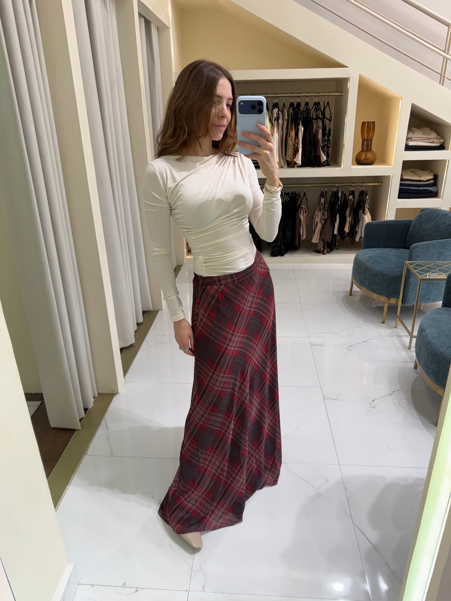 Falda cuadros