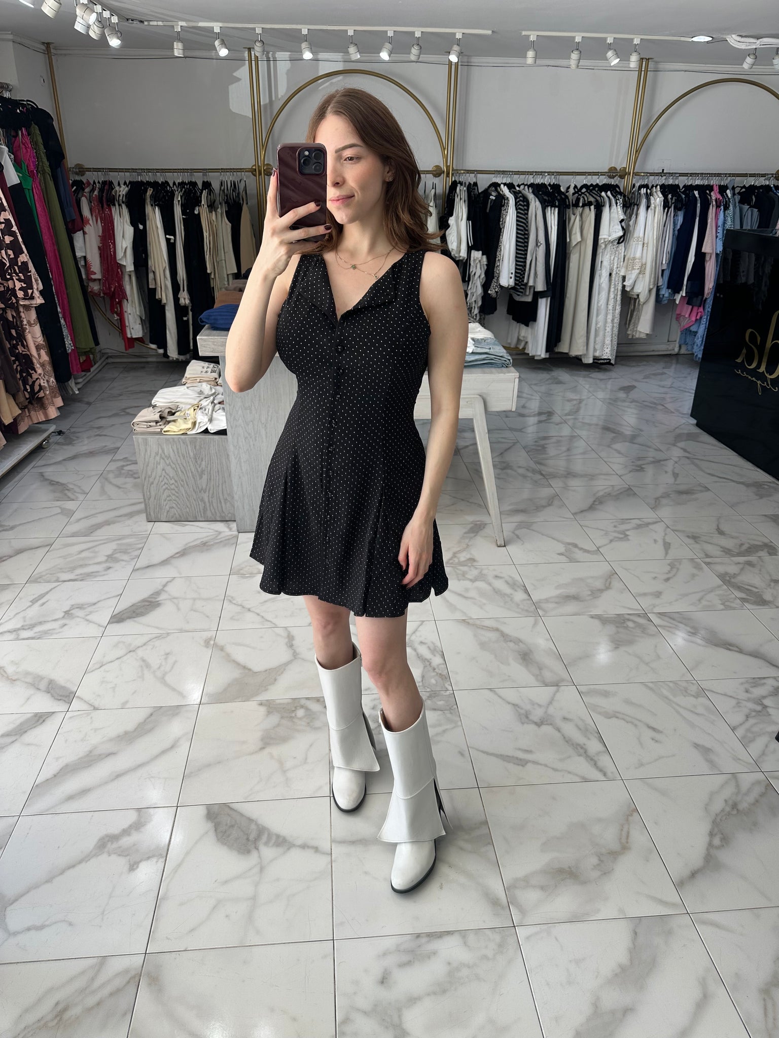 Vestido polka dot