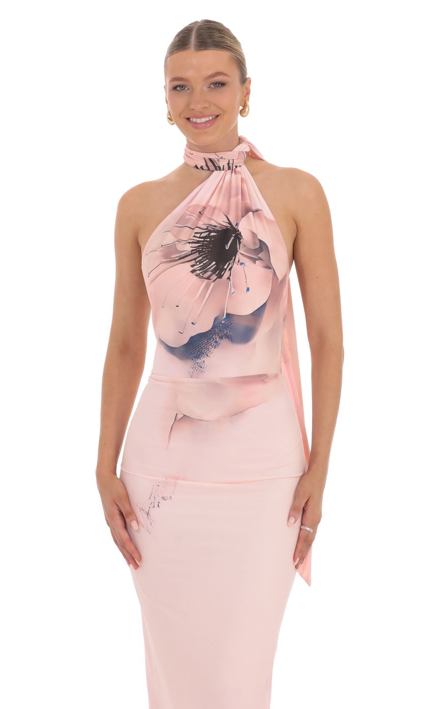 Vestido rosa mesh
