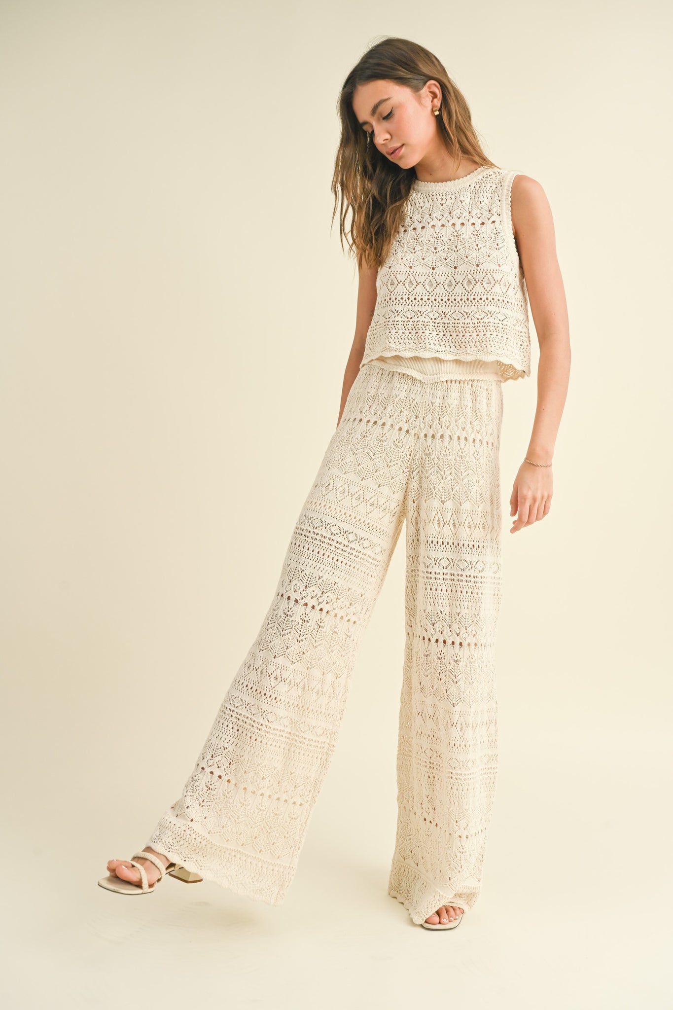 Pantalón de encaje