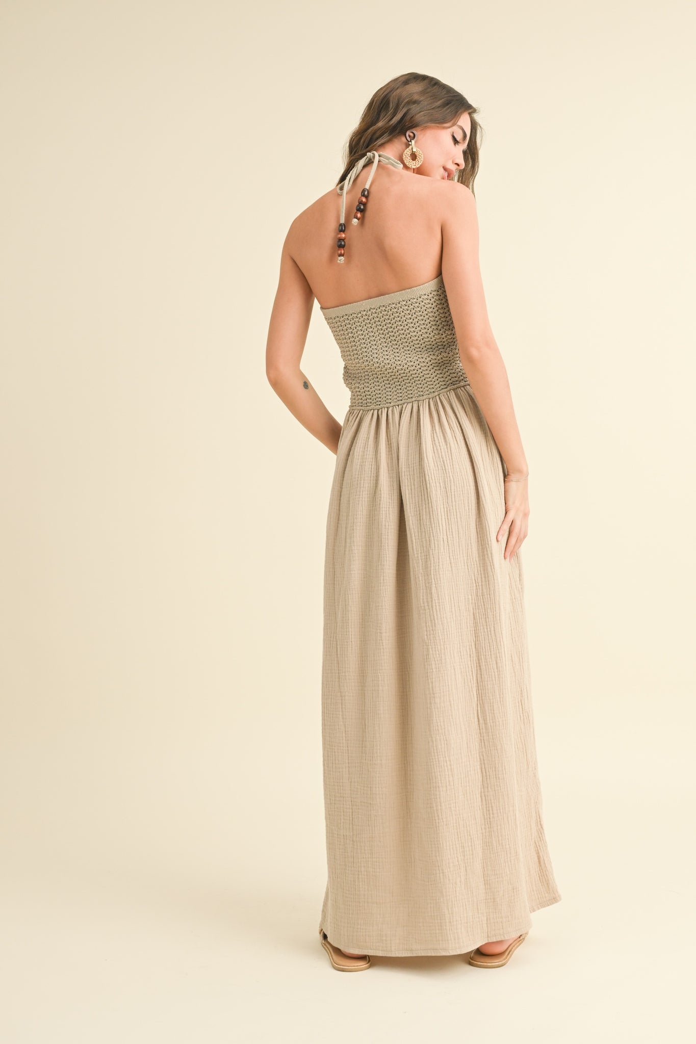 Vestido beige
