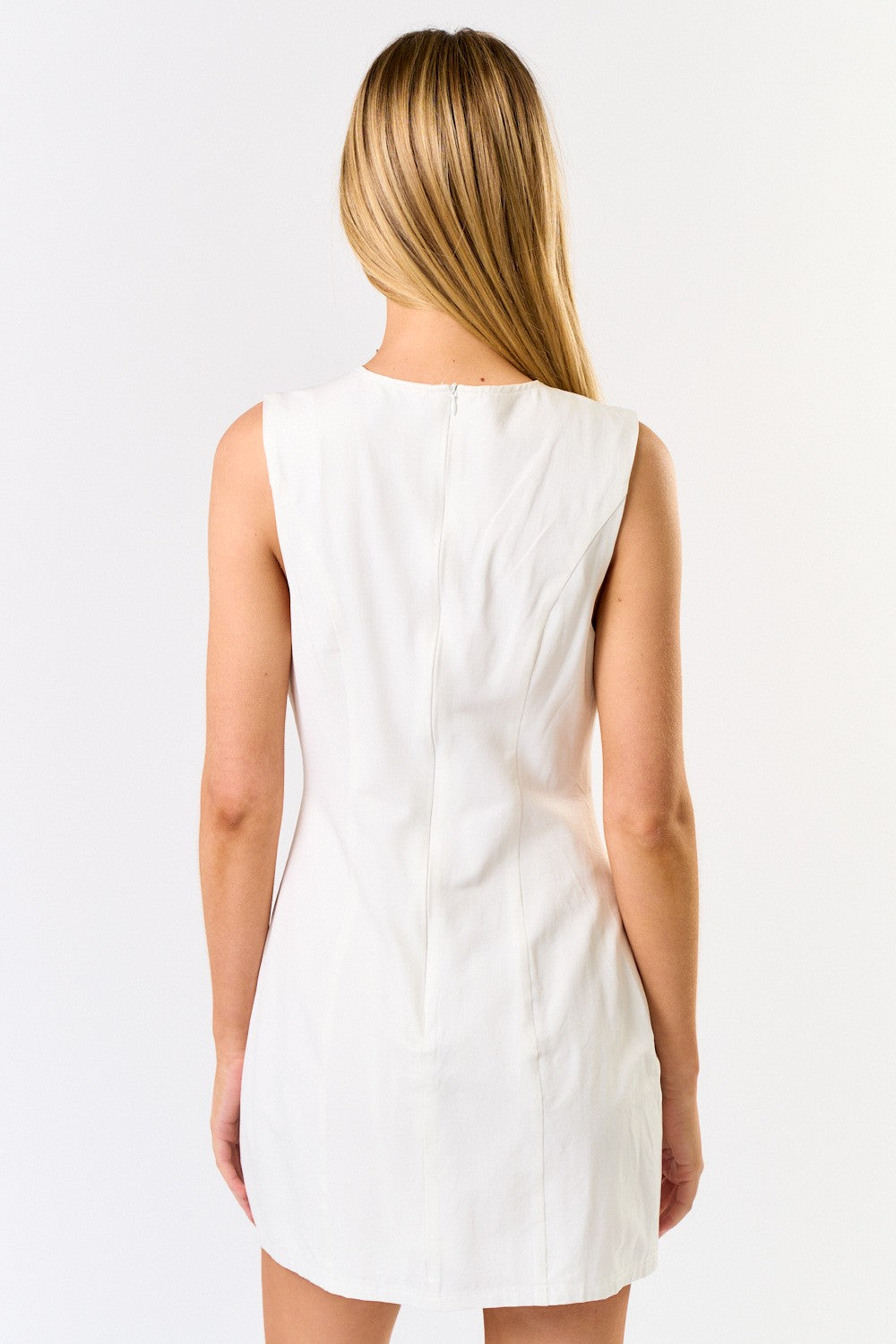 Vestido blanco corto