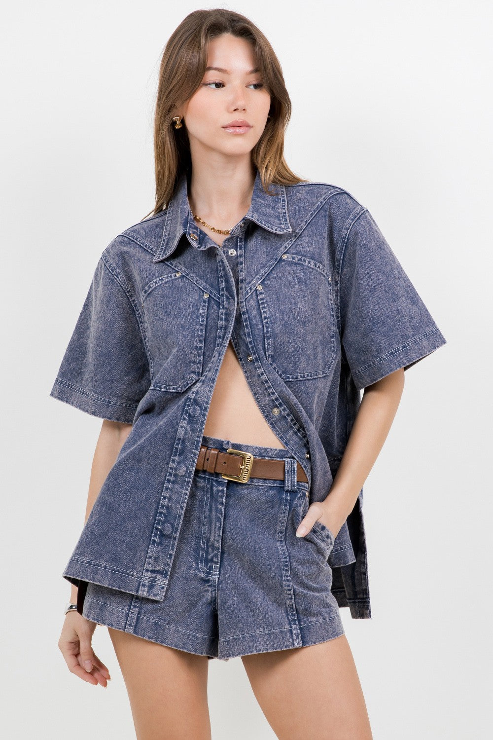 Blusa denim
