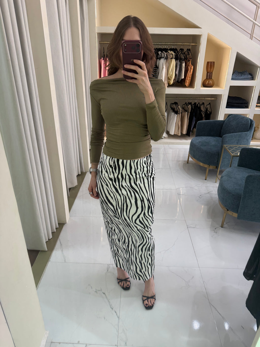 Falda zebra