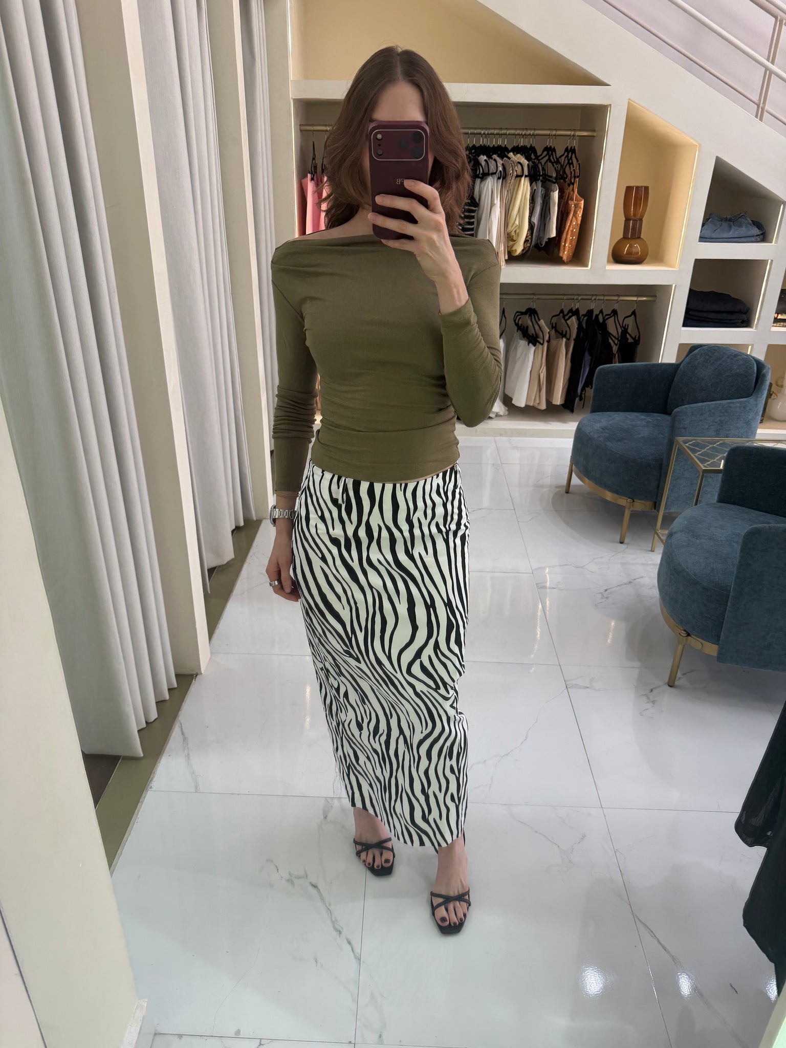 Falda zebra