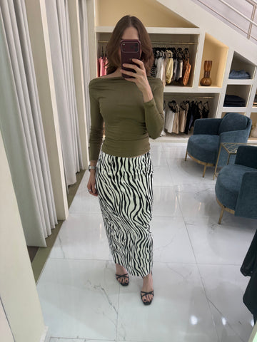 Falda zebra