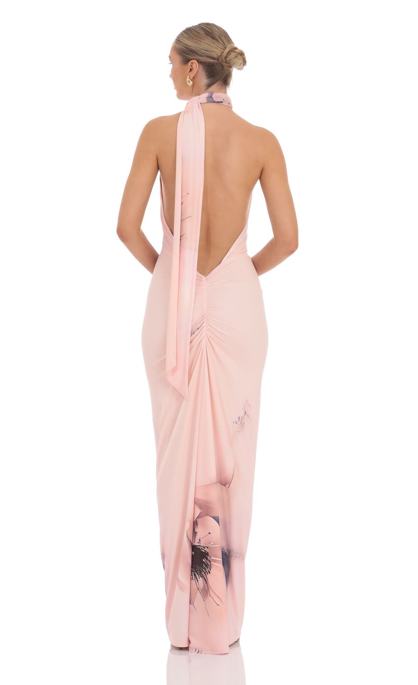 Vestido rosa mesh