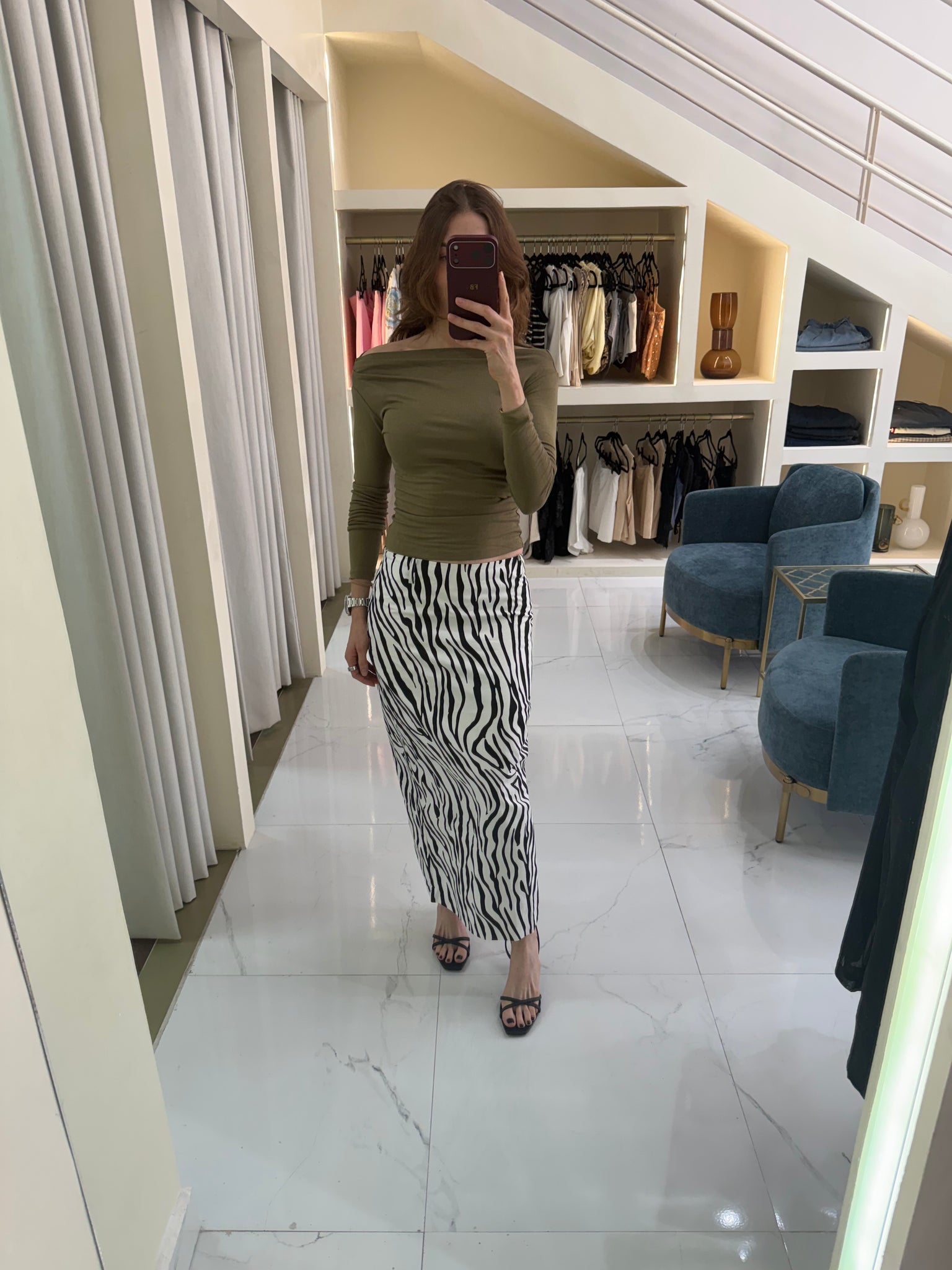 Falda zebra