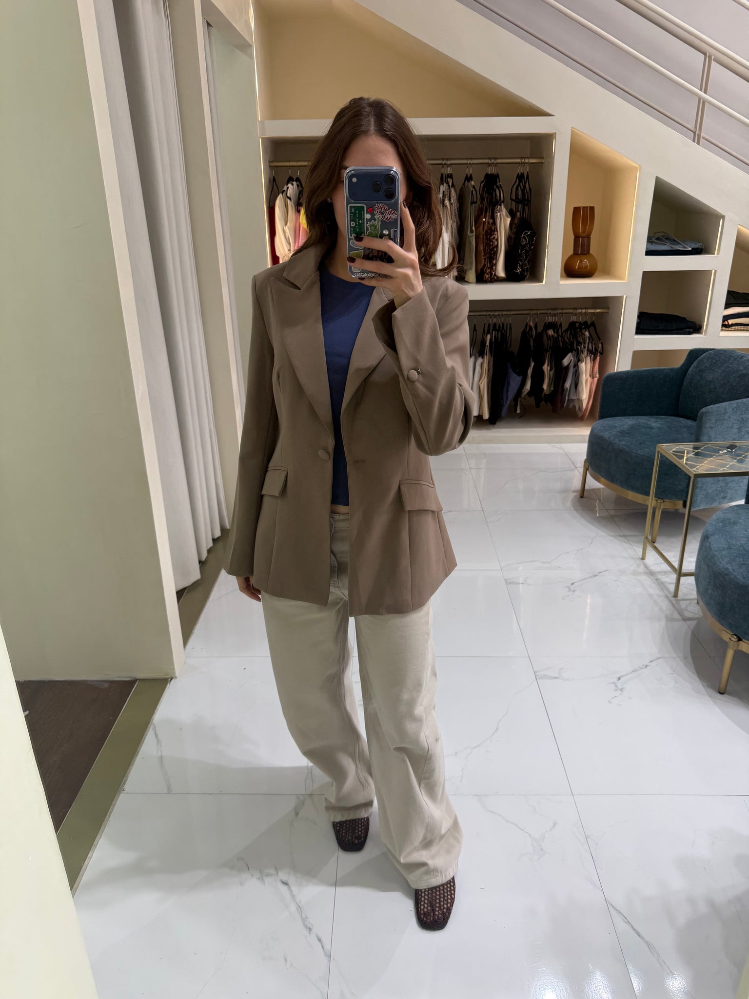 Saco taupe