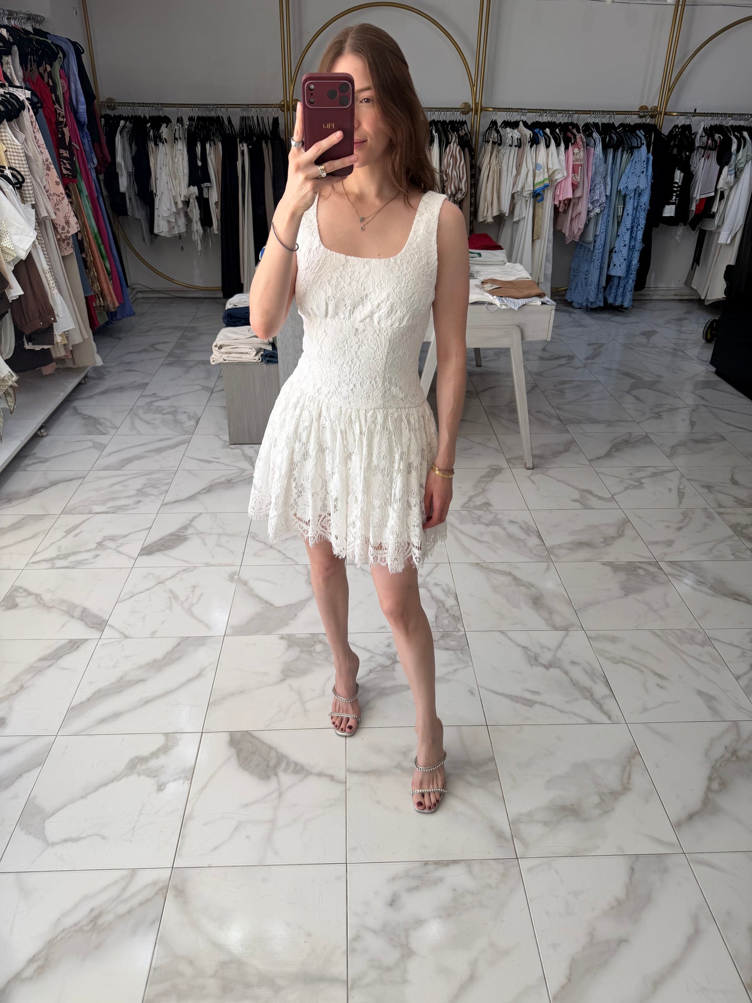 Vestido Con Encaje