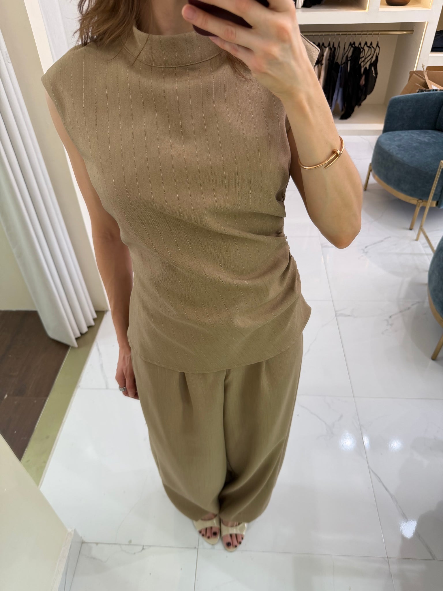 Blusa plisada