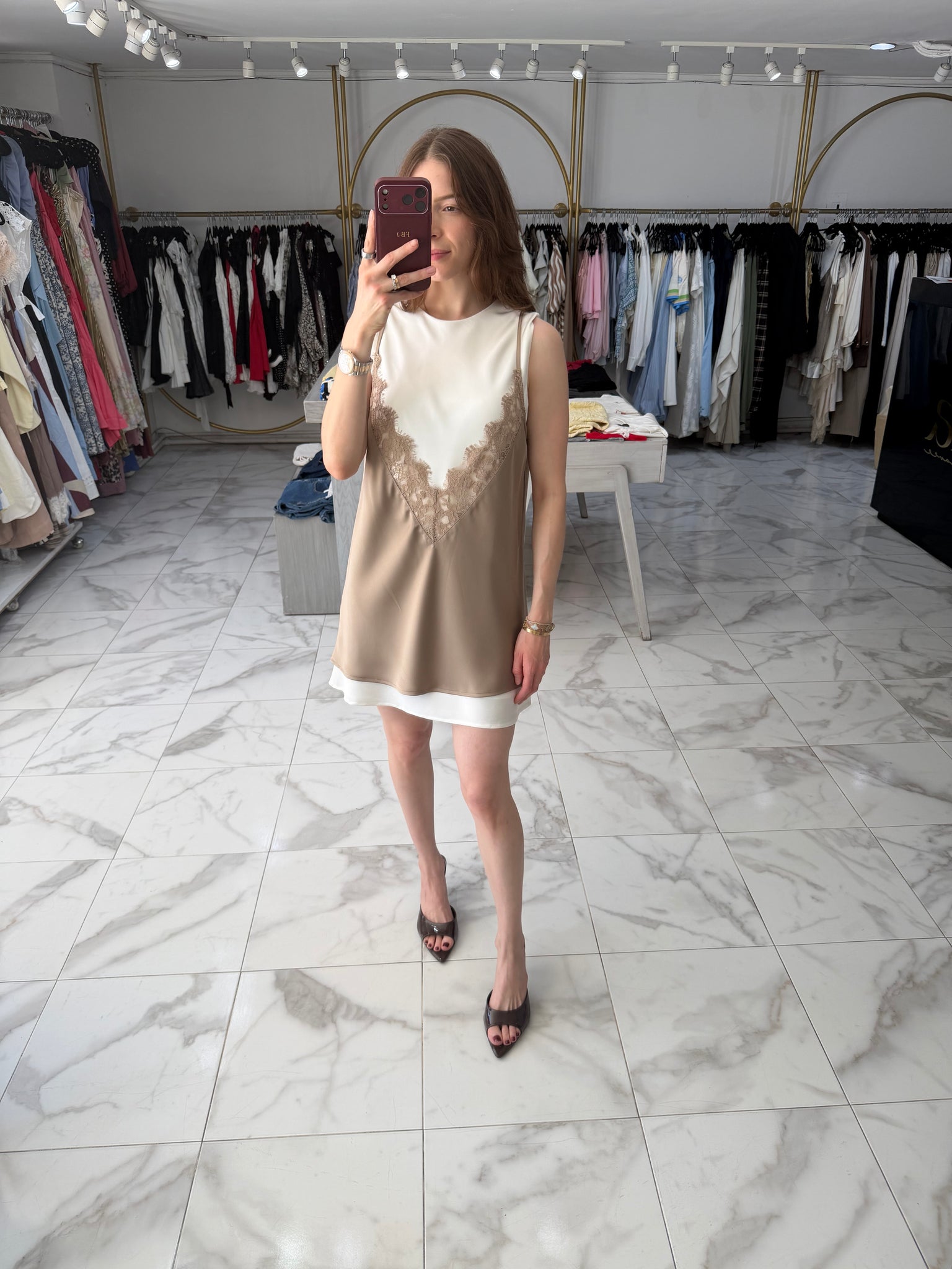 Vestido de satin