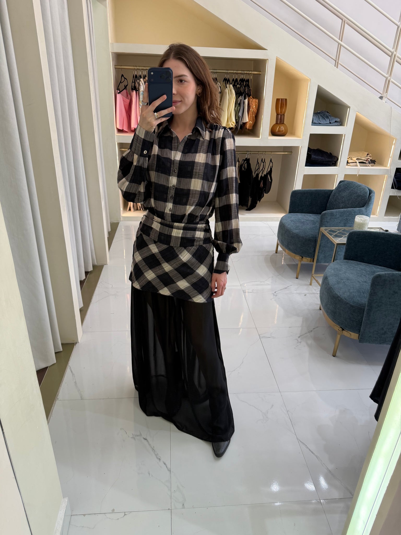 Vestido de cuadros