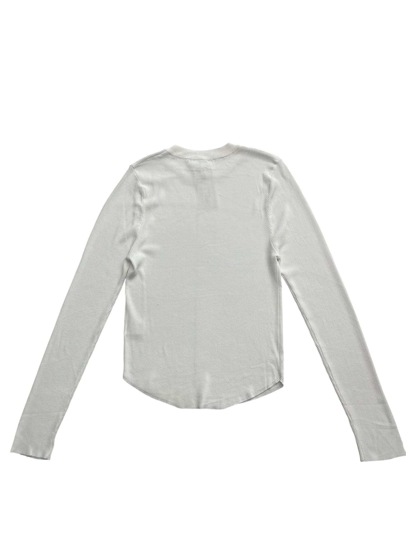 Blusa manga larga acanalada
