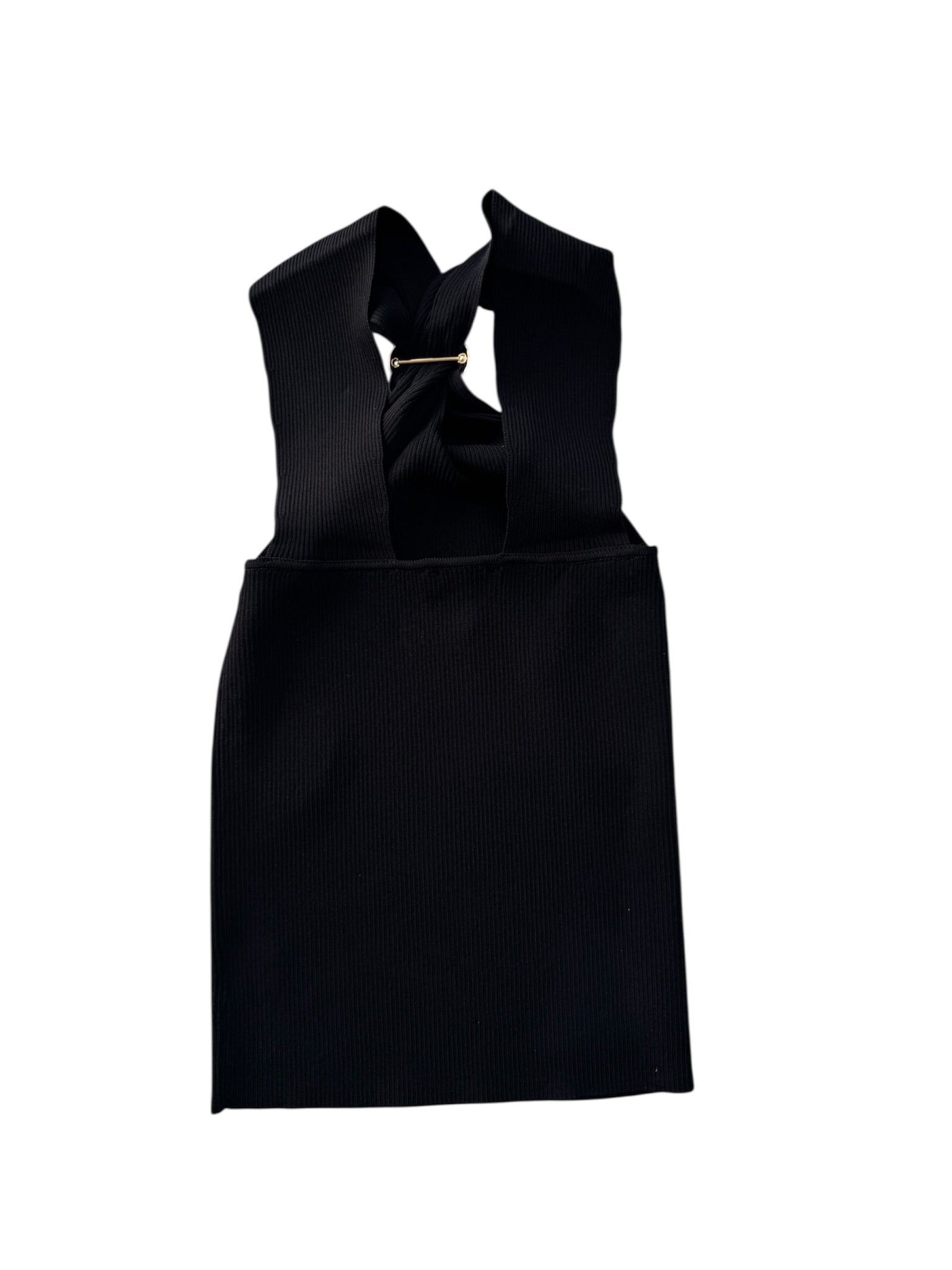 Blusa Halter detalle dorado