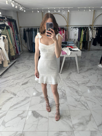 Vestido blanco corto