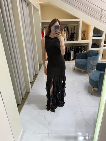 Vestido negro largo