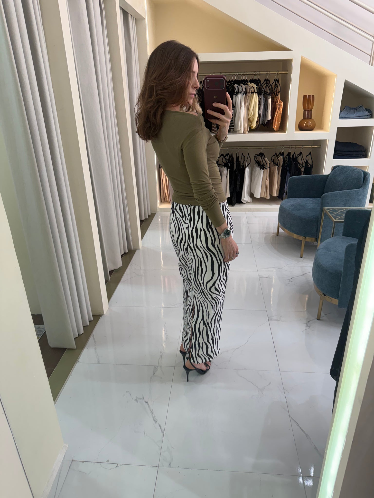 Falda zebra