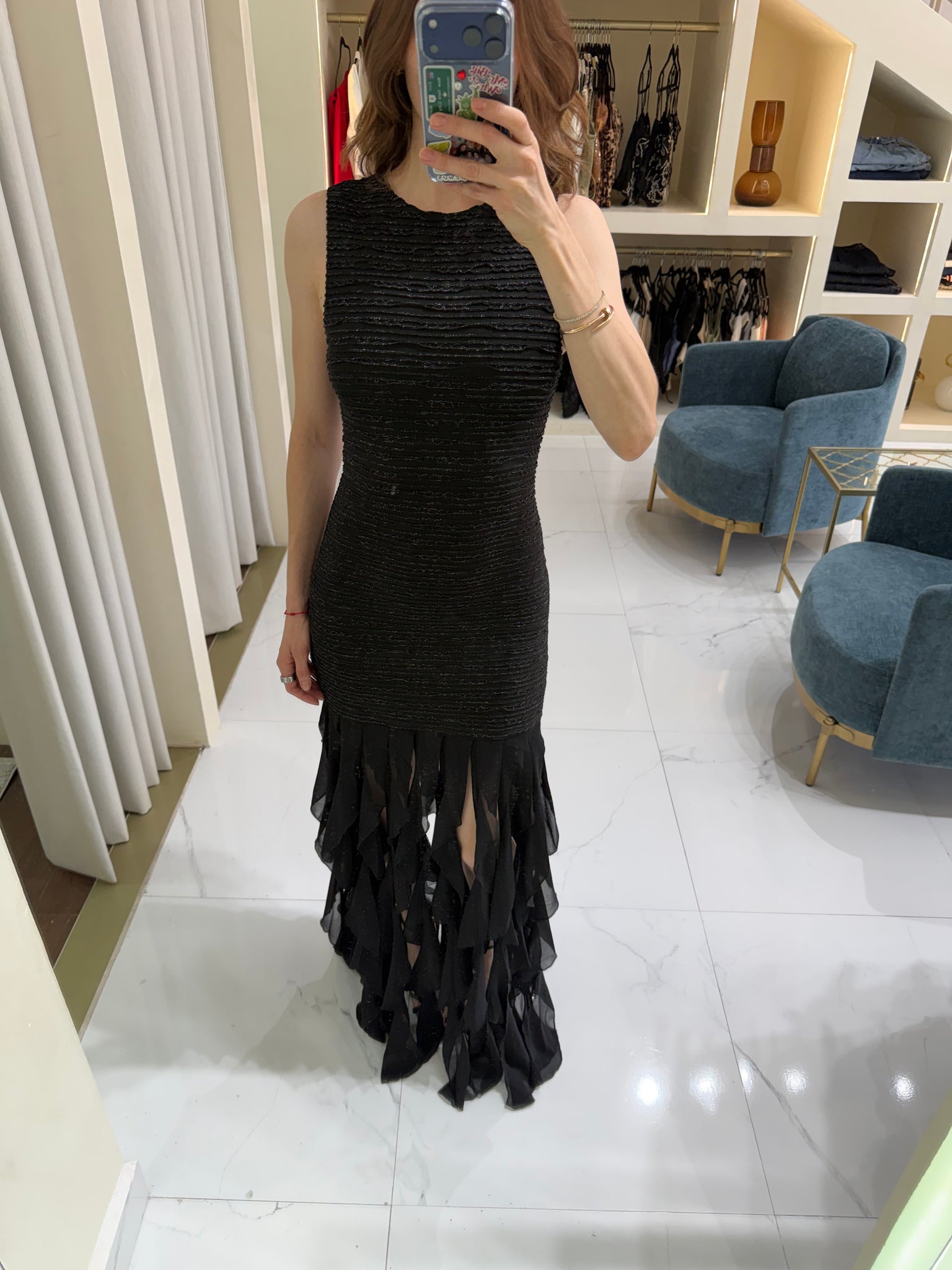 Vestido negro largo