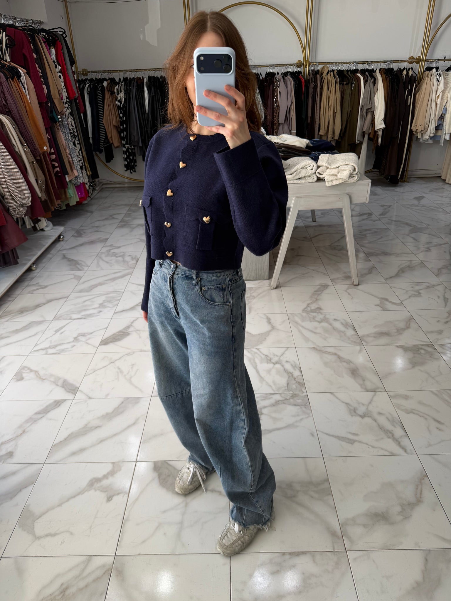 Suéter con corazones