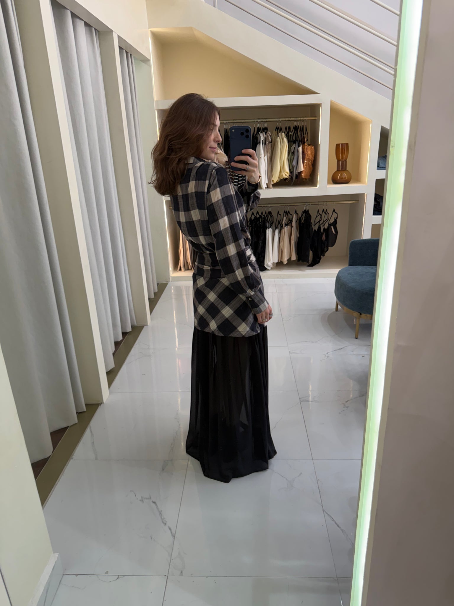 Vestido de cuadros