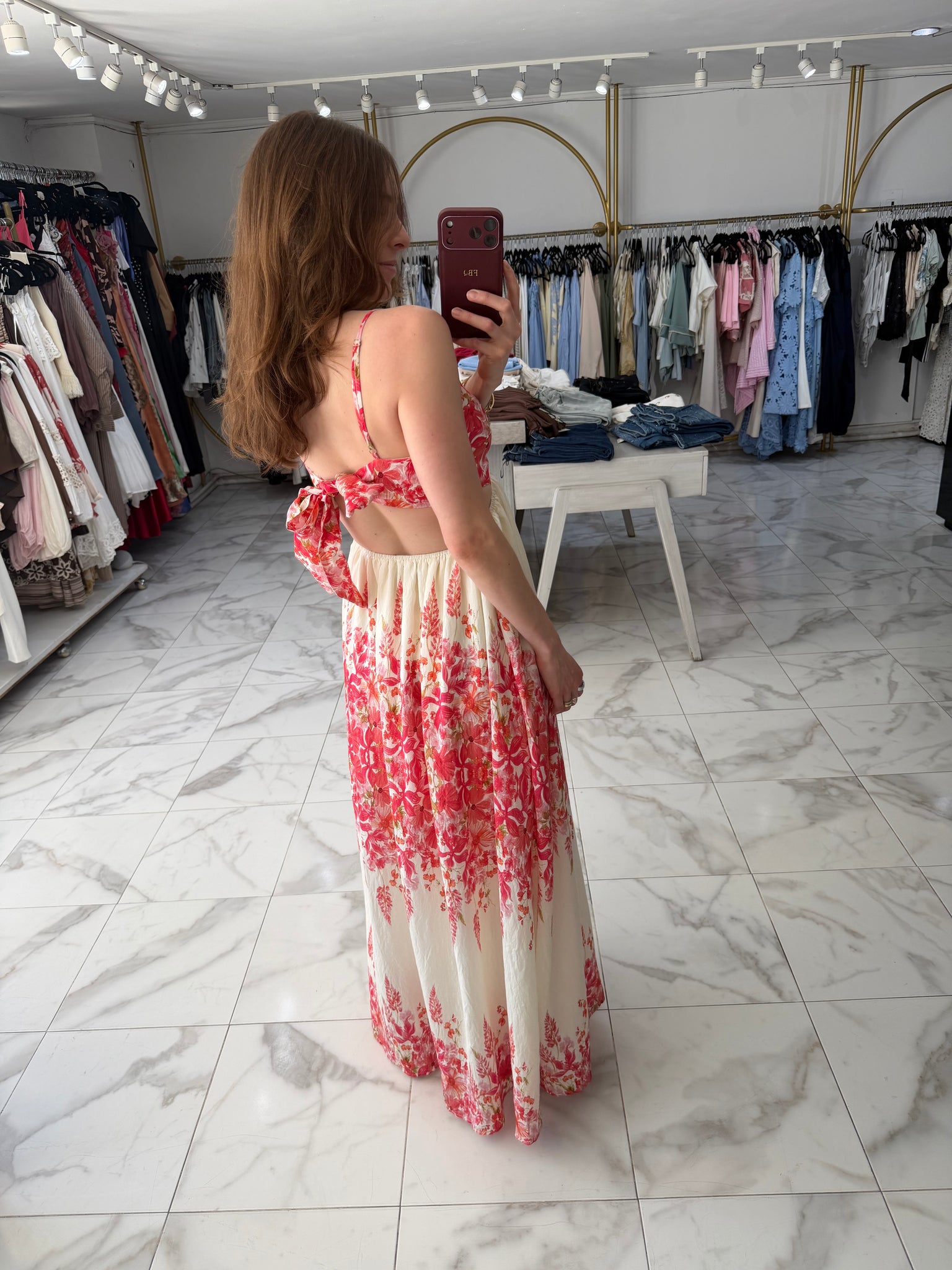 Vestido maxi floreado