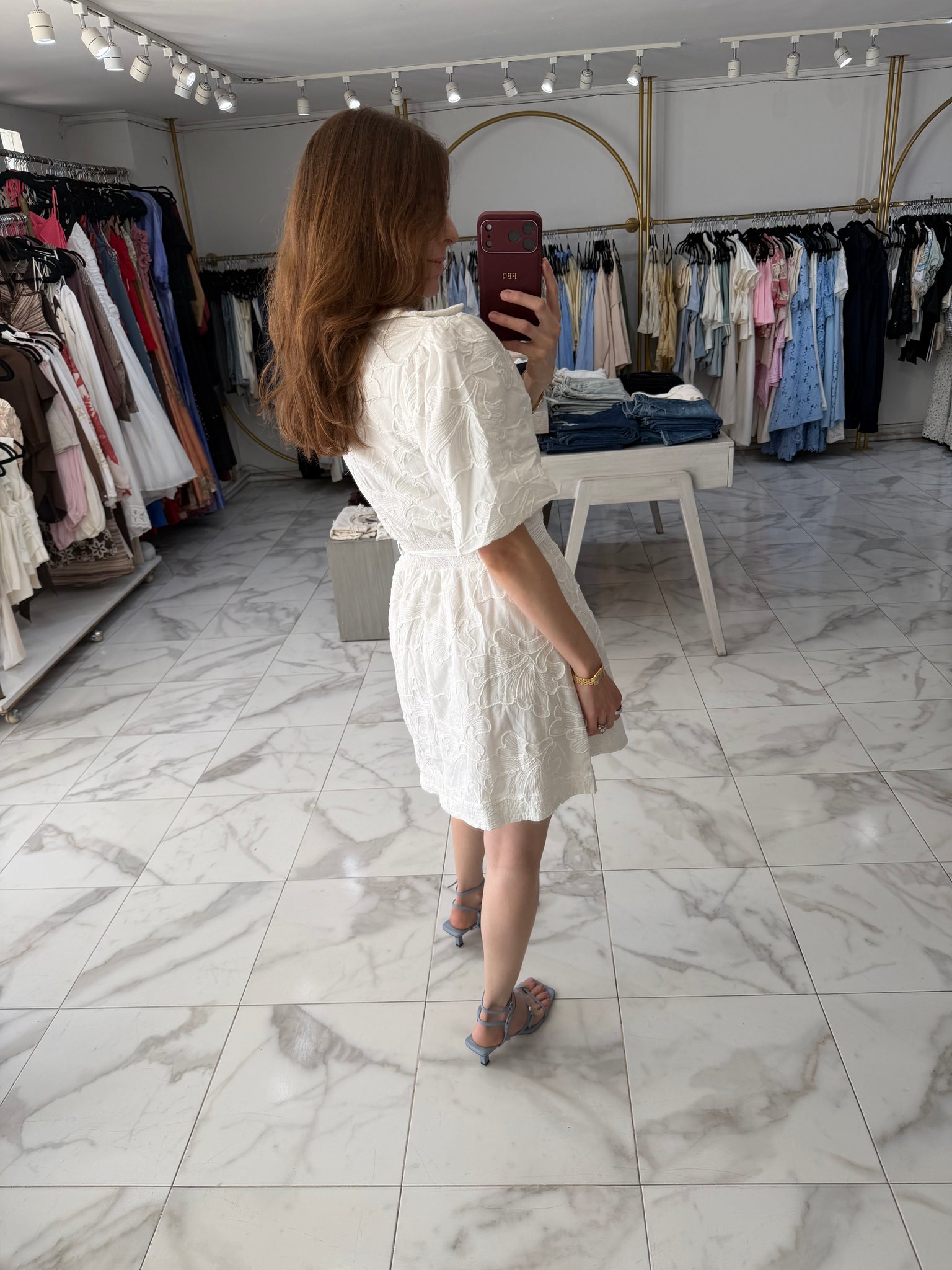 Vestido blanco flores