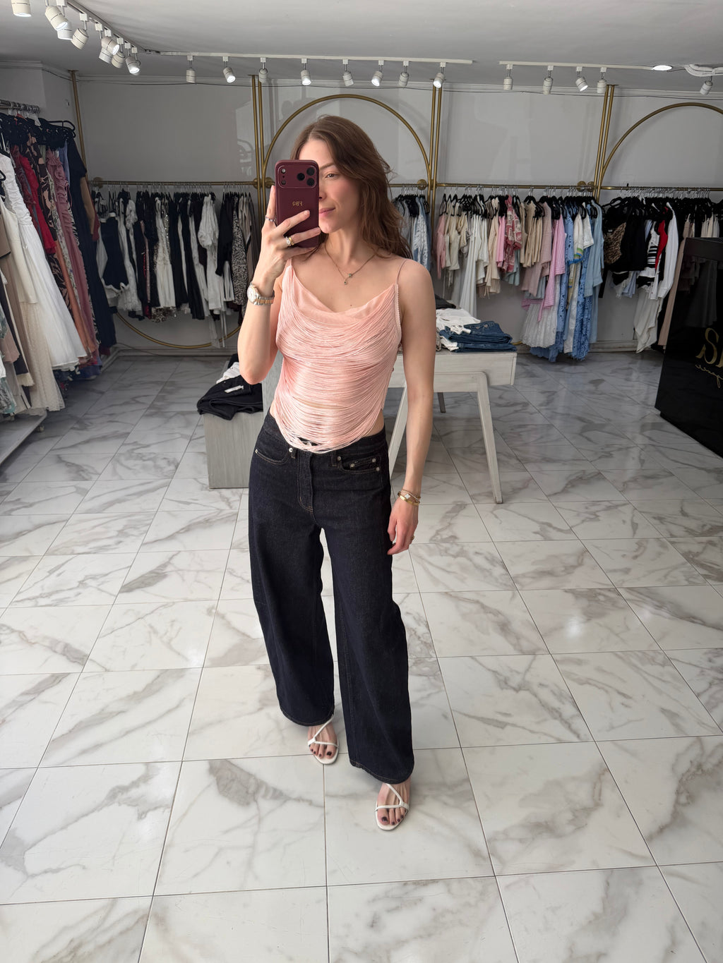 Blusa drapeada