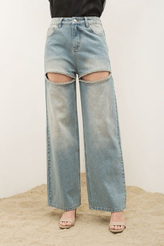 Jeans con brillos