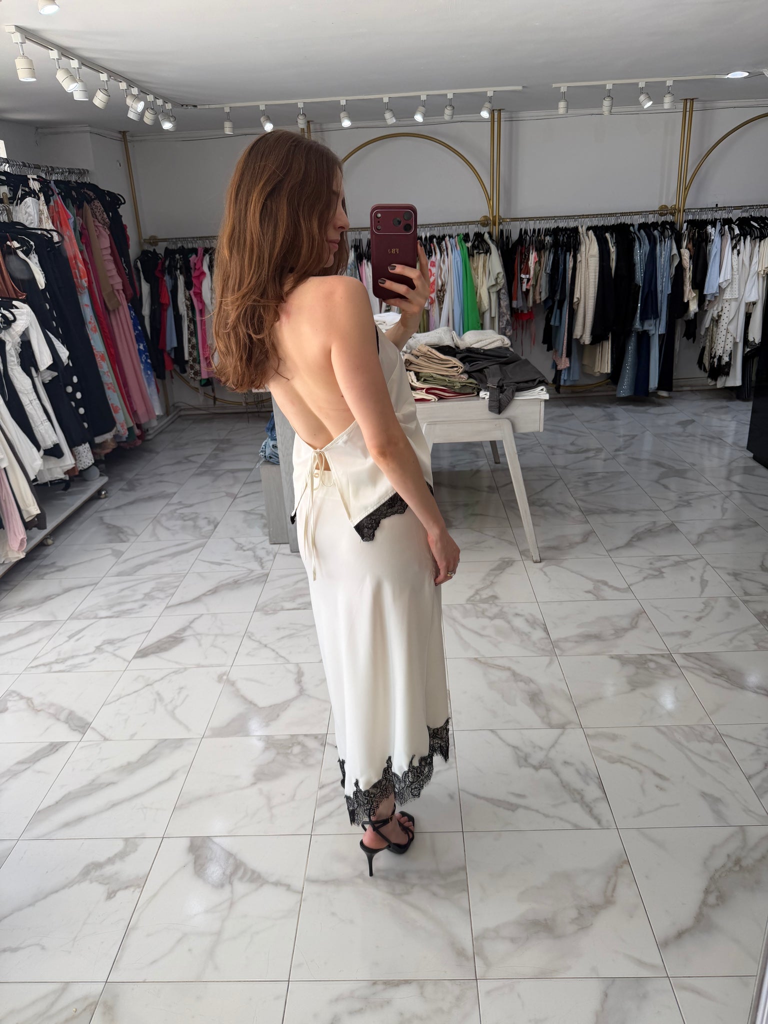 Blusa Halter satin