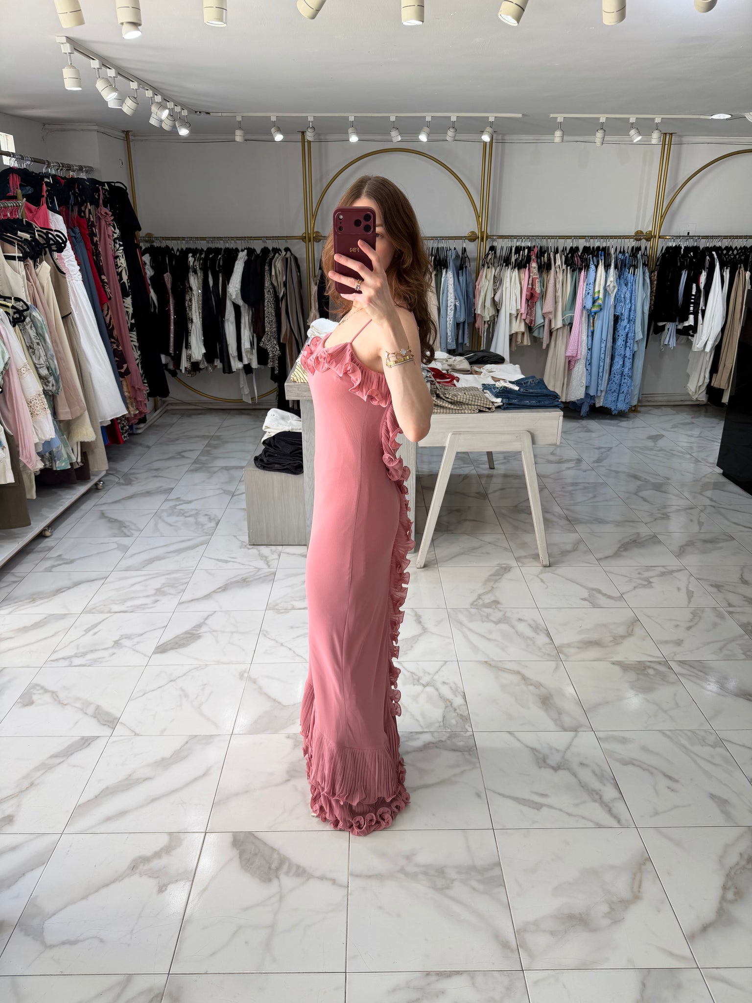 Vestido rosa Olanes