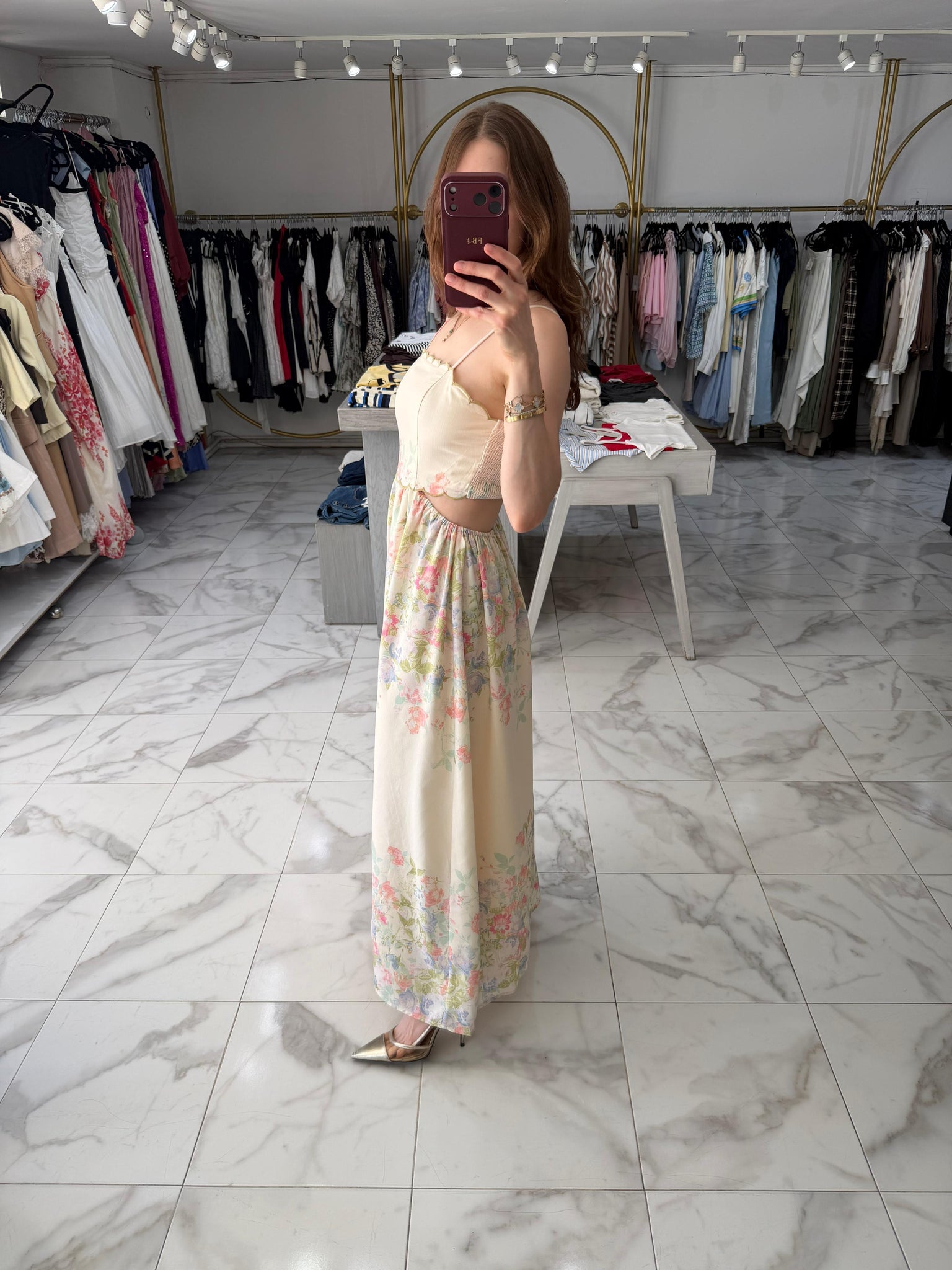 Vestido con flores